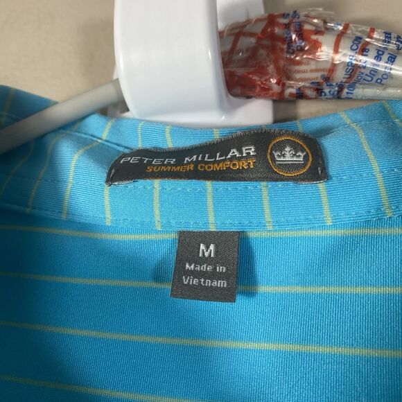 Peter Millar Summer Comfort Shirt  Men Medium Long Sleeve Performance Roster - Picture 6 of 9